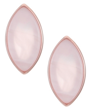image of Trifari Rose Gold-Tone Stud Earrings