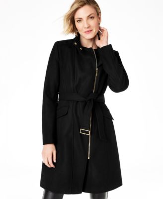 macys cole haan wrap coat