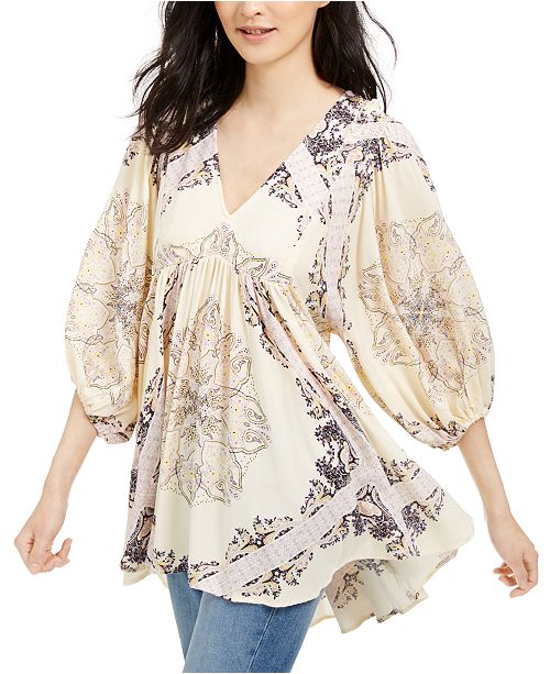 Free People Girl Talk Tunic Top Reviews Tops Women Macy S