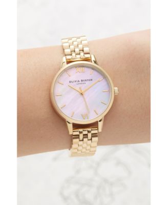 Women's Gold-Tone Stainless Steel Bracelet Watch 30mm