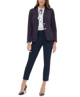 tommy hilfiger elbow patch blazer