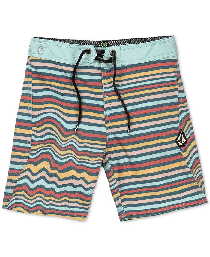 Volcom Little Boys Aura Stretch Stripe Swim Trunks & Reviews - Swimwear ...