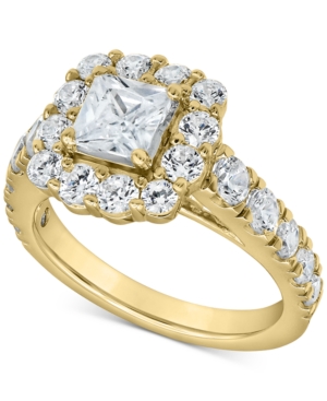 Marchesa Certified Diamond Princess Bridal Set (4 ct tw) in 18k White Yellow and Rose Gold