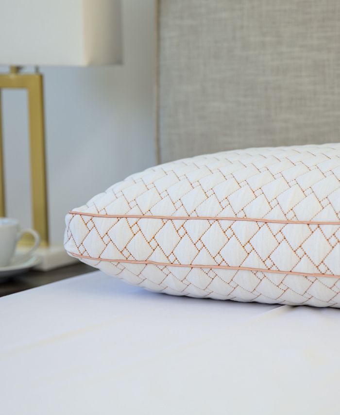 Supportive Memory Foam Cluster Pillow with CopperInfused Cover Standard & Reviews