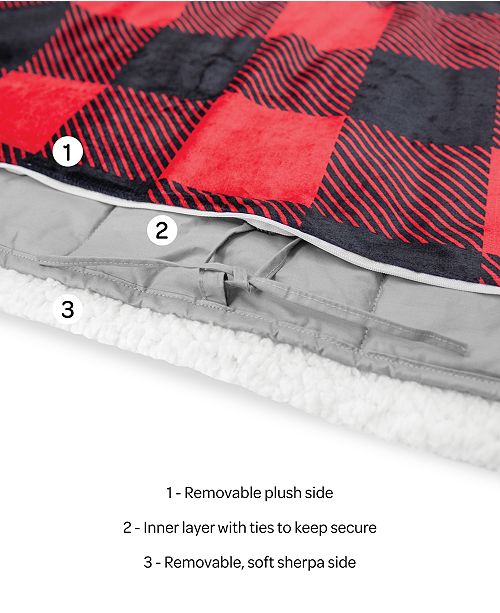 Sensorgel 12lb Weighted Blanket With Removable Cover Reviews Blankets Throws Bed Bath Macy S