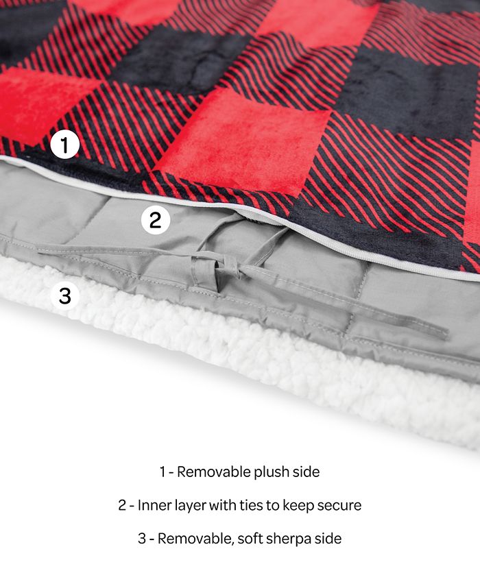 CLOSEOUT! 12lb Weighted Blanket with Removable Cover Macy's