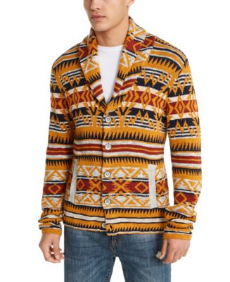 American Rag Men's Midwest Print Canyon Cardigan, Created for Macy's ...