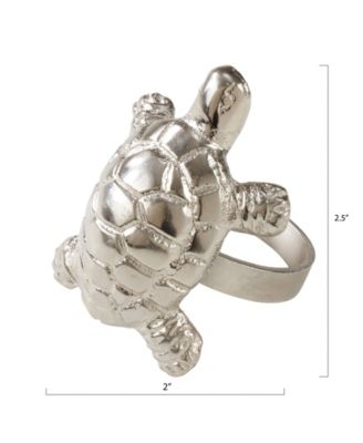 Turtle Dinner Napkin Ring, Set of 4