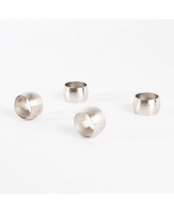 Saro Lifestyle Round Shape Napkin Ring, Set of 4 - Macy's