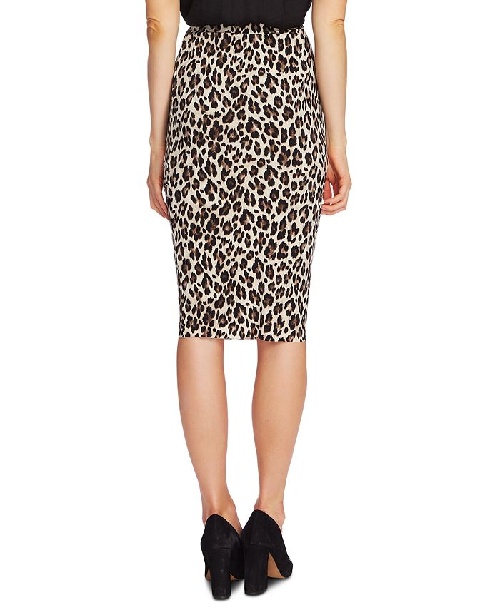 Vince Camuto Pull-On Leopard-Print Skirt - Macy's