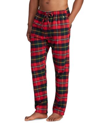 mens polo plaid pajama pants