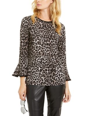 michael kors animal print top