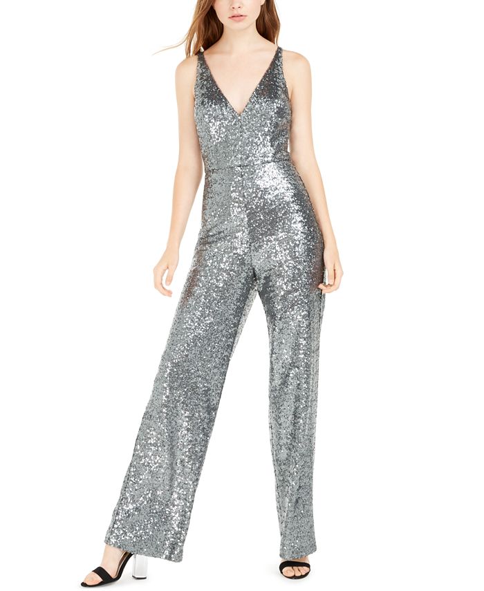 Emerald Sundae Juniors Sequined Jumpsuit Macy s