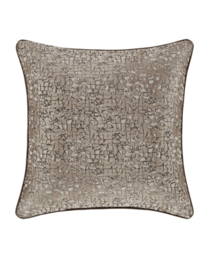 J Queen New York Cracked Ice Decorative Pillow, 20" X 20" In Taupe