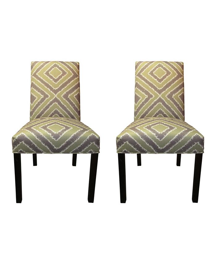 Sole Designs Nouvea Upholstered Dining Chair Set, Set of 2 - Macy's
