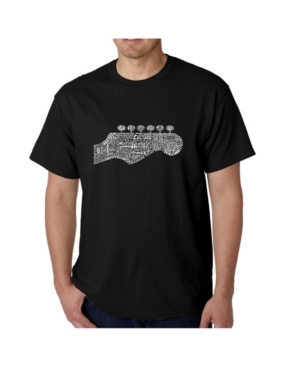 La Pop Art Men's Word Art T-Shirt - Guitar Head