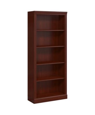 Kathy Ireland Home by Bush Furniture - kathy ireland&reg; Home by Bush Furniture Bennington 5 Shelf Bookcase in Harvest Cherry