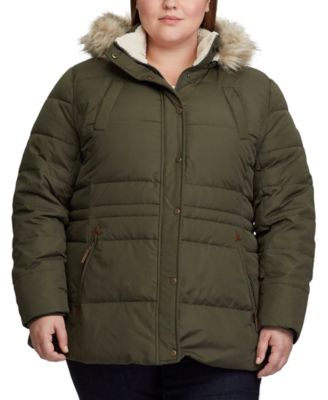 Lauren Ralph Lauren Plus-Size Interior-Drawstring Down Jacket, Created for  Macy's & Reviews - Coats & Jackets - Plus Sizes - Macy's