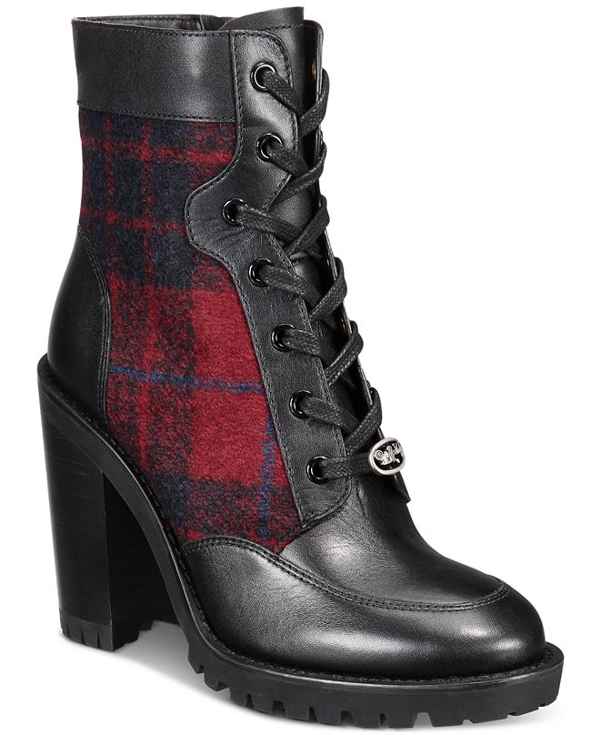 style and co lace up booties
