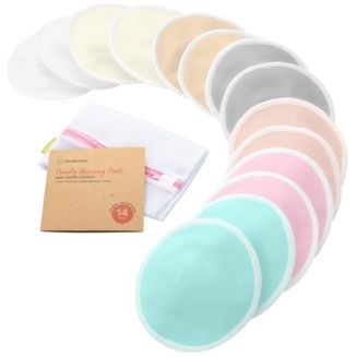 KeaBabies 14pk Comfy Nursing Breast Pads - Coffee