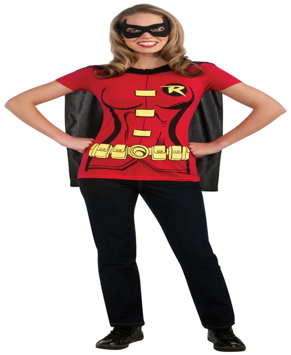 Buy Seasons Women's Robin T-Shirt Costume Kit - Red
