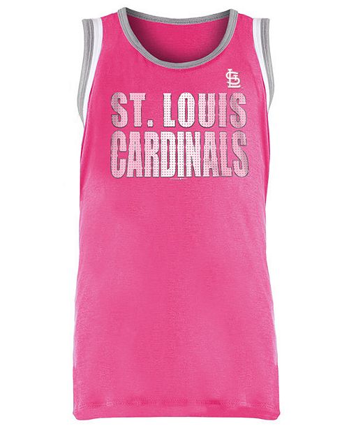5th Ocean Big Girls St Louis Cardinals Pink Foil Tank Reviews