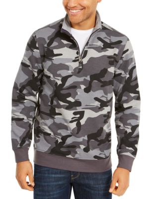 camo quarter zip fleece