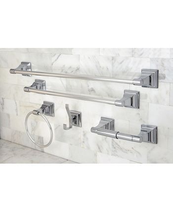 Kingston Brass - Monarch 18-Inch and 24-Inch Towel Bar Bathroom Accessory Set in Polished Chrome
