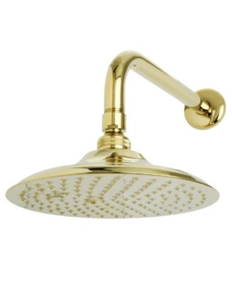 Kingston Brass - Victorian 8-Inch OD Brass Shower Head with 12-Inch Shower Arm in Polished Brass