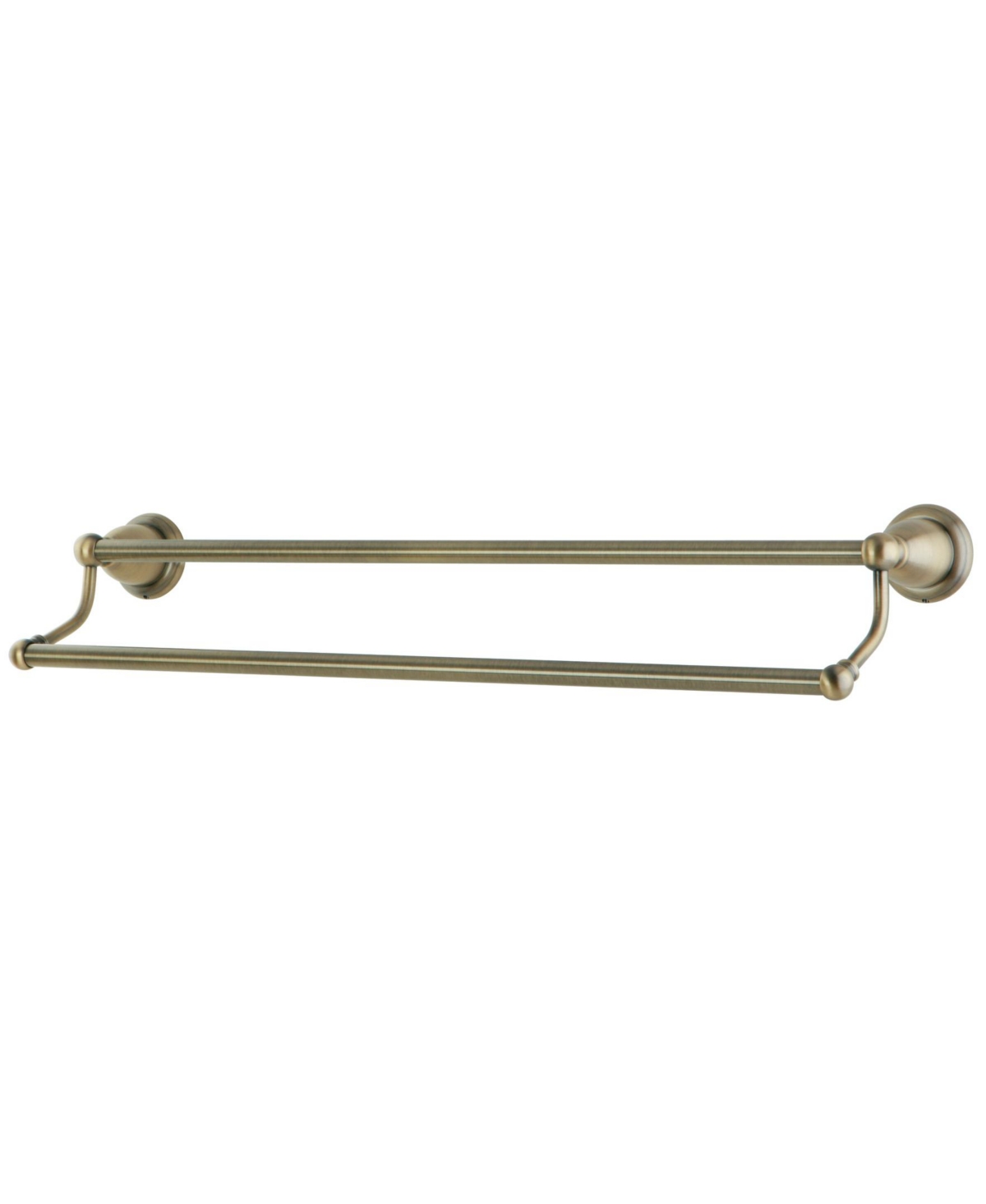 Kingston Brass Heritage 24-Inch Dual Towel Bar in Vintage Brass Bedding