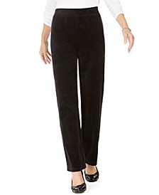 Petite Velour Pants, Created for Macy's