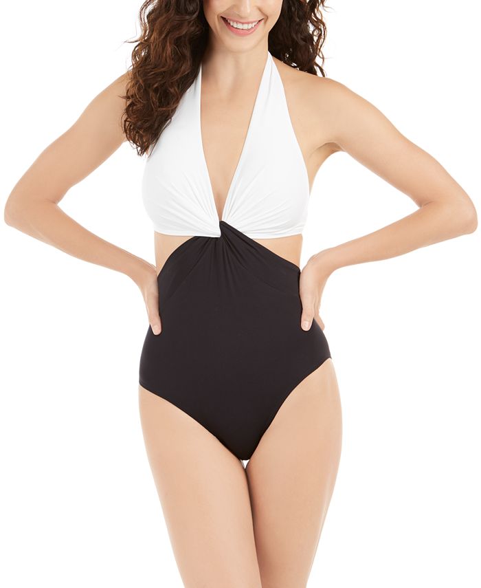 kate spade new york - Twist Front One-Piece Swimsuit