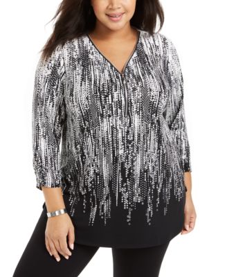 macys jm plus size tops