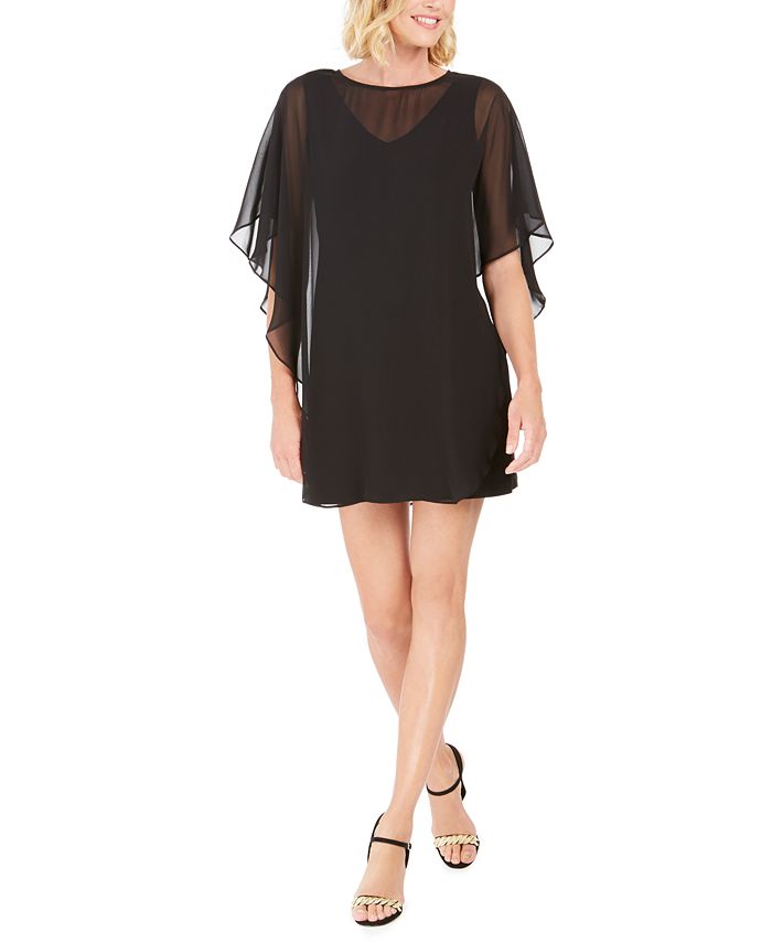 Connected Petite Overlay Dress - Macy's