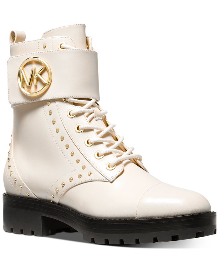 Michael Kors Tatum Leather Combat Boots & Reviews - Boots - Shoes - Macy's