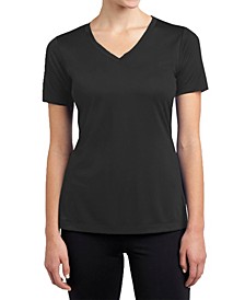 Short Sleeve Cotton Stretch Fitted V-Neck Tees