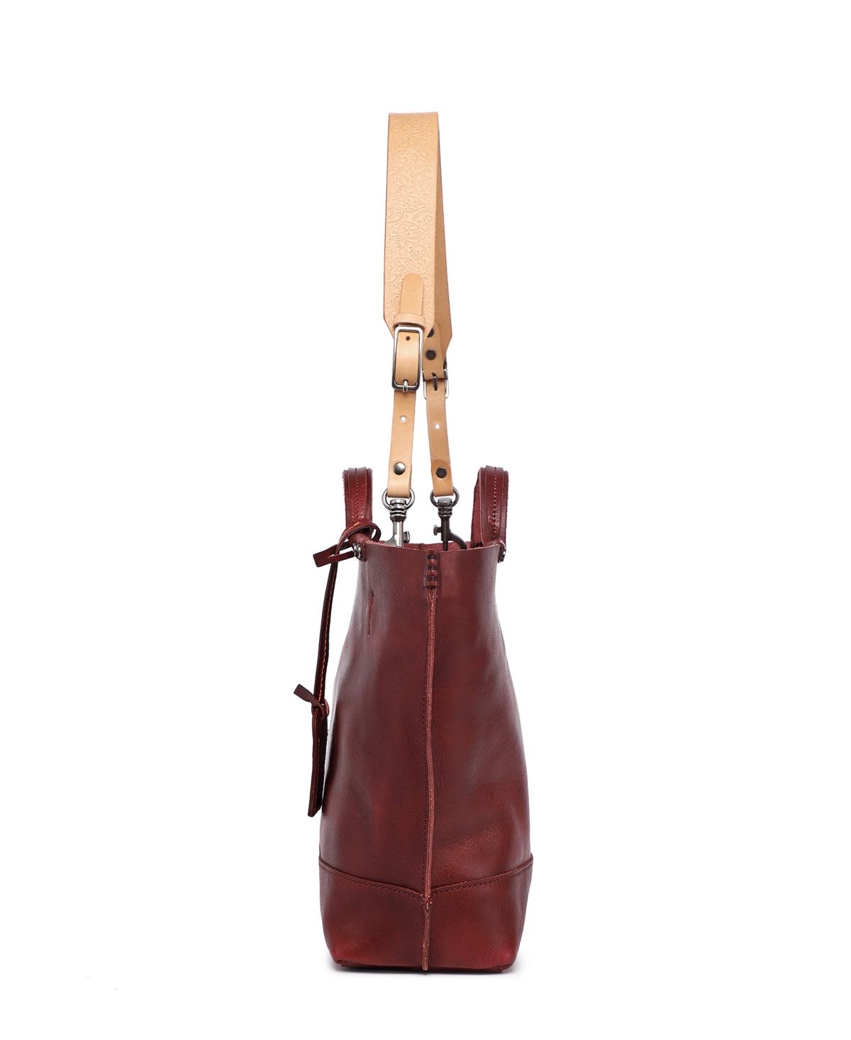 Old Trend Women's Genuine Leather Gypsy Soul Tote Bag In Burgundy
