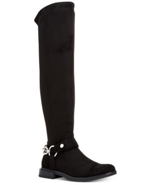 CALVIN KLEIN AKIA STRETCH OVER-THE-KNEE BOOTS WOMEN'S SHOES