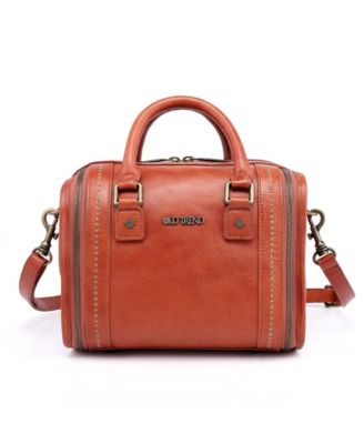 Mini Trunk Leather Top Handle Crossbody Bag