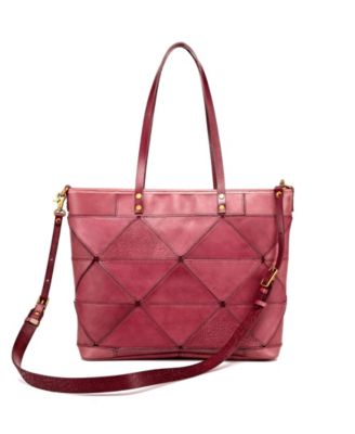 Women's Genuine Leather Prism Tote Bag