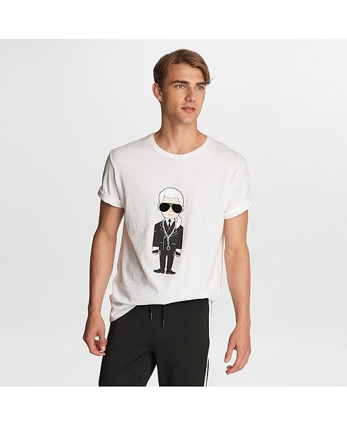 Paris Men S Karl Caricature With Sunglasses T Shirt