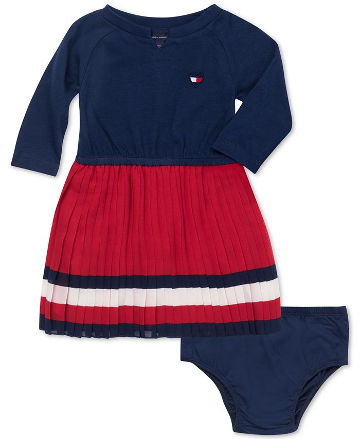 Tommy Baby Girls Pleated Dress -