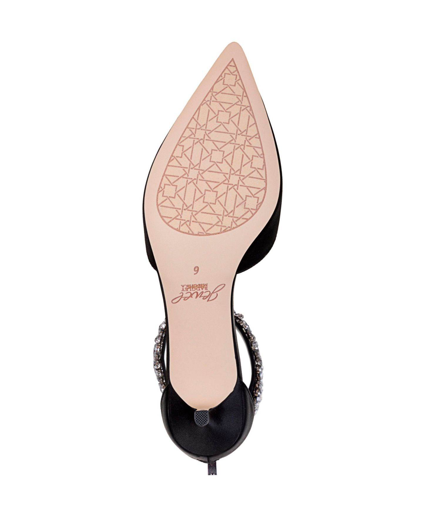Женские туфли Jewel Badgley Mischka Robles Kitten Heel Evening Pumps, цвет: Чёрный — фото 5