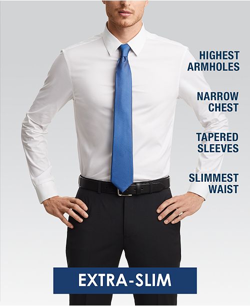 Calvin Klein Calvin Klein Men S Steel Extra Slim Fit Non Iron