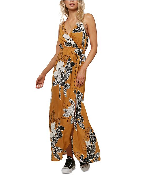 O Neill Juniors Floral Print Maxi Dress Reviews Dresses
