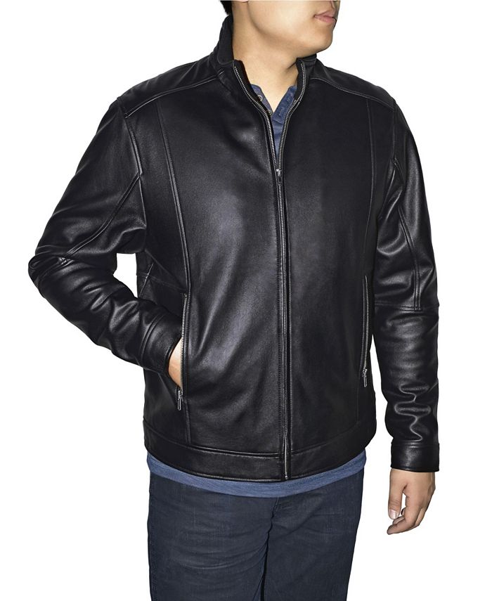 Victory Sportswear Retro Leather Men's Racing Jacket Macy's