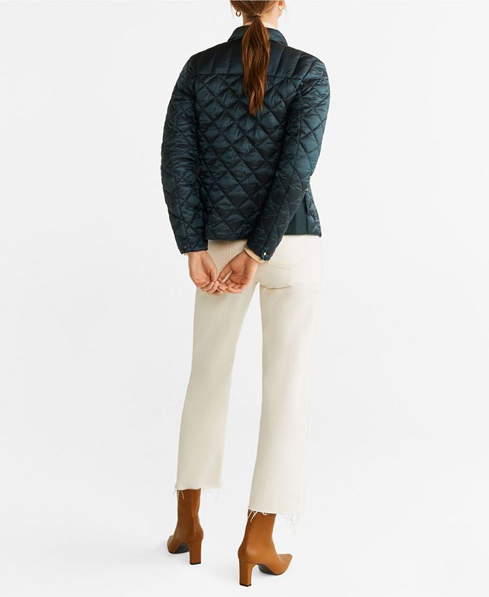 MANGO Quilted Jacket Macy's