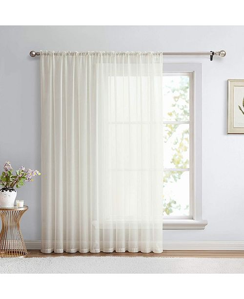 Hlc Me Lumino By Canberra Sheer Voile Rod Pocket Patio Door Panel