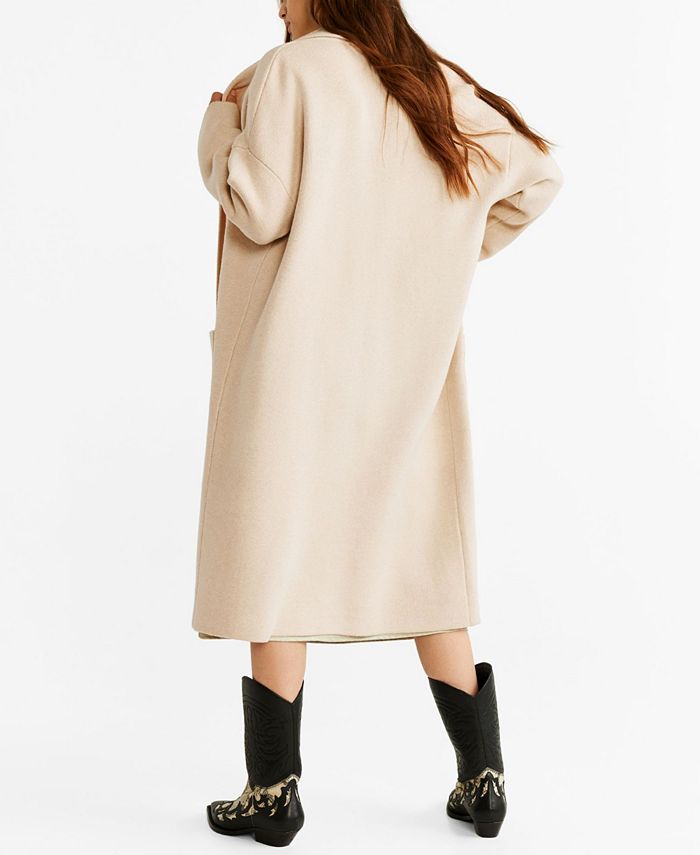 MANGO Knitted Unstructured Coat Macy s