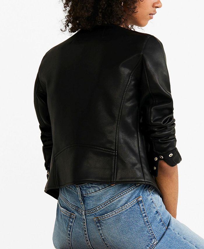 MANGO Zipped Biker Jacket Macy's
